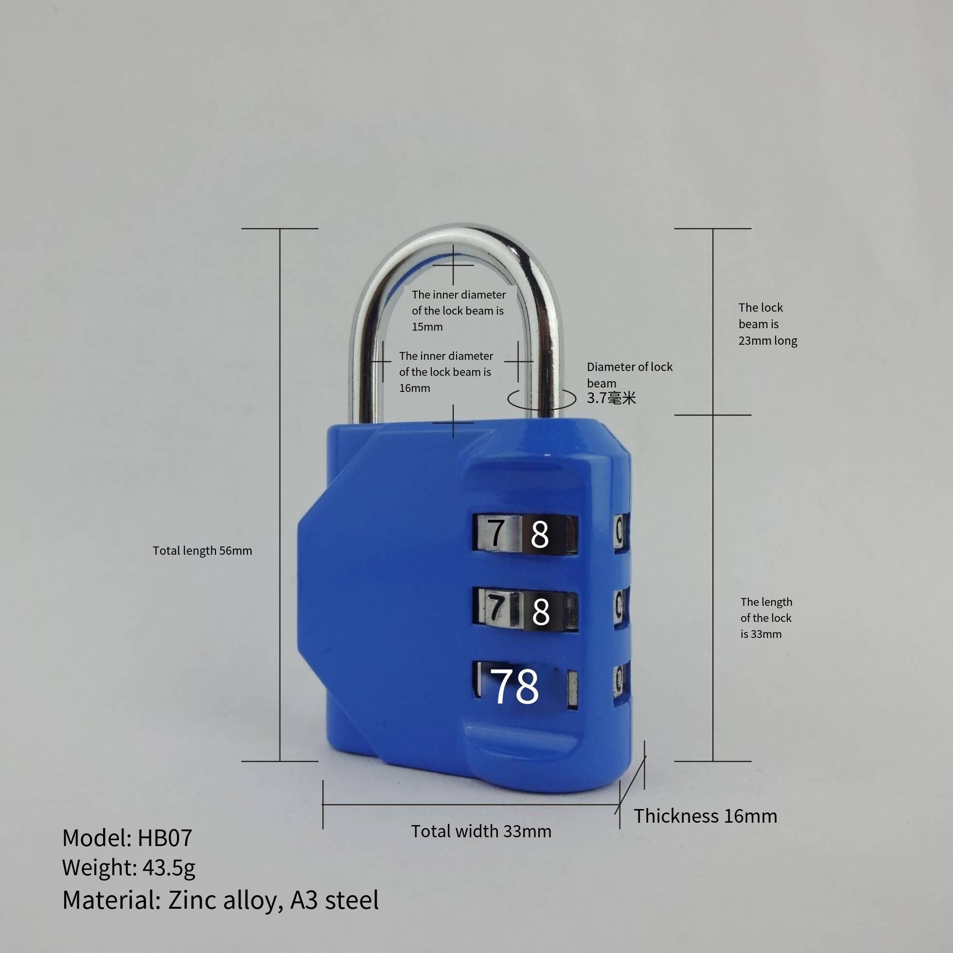 Wholesale Candado Customization Zinc Alloy Cadeado Pink Love Candado Lock 3 Digit Combination Code Padlock For Door