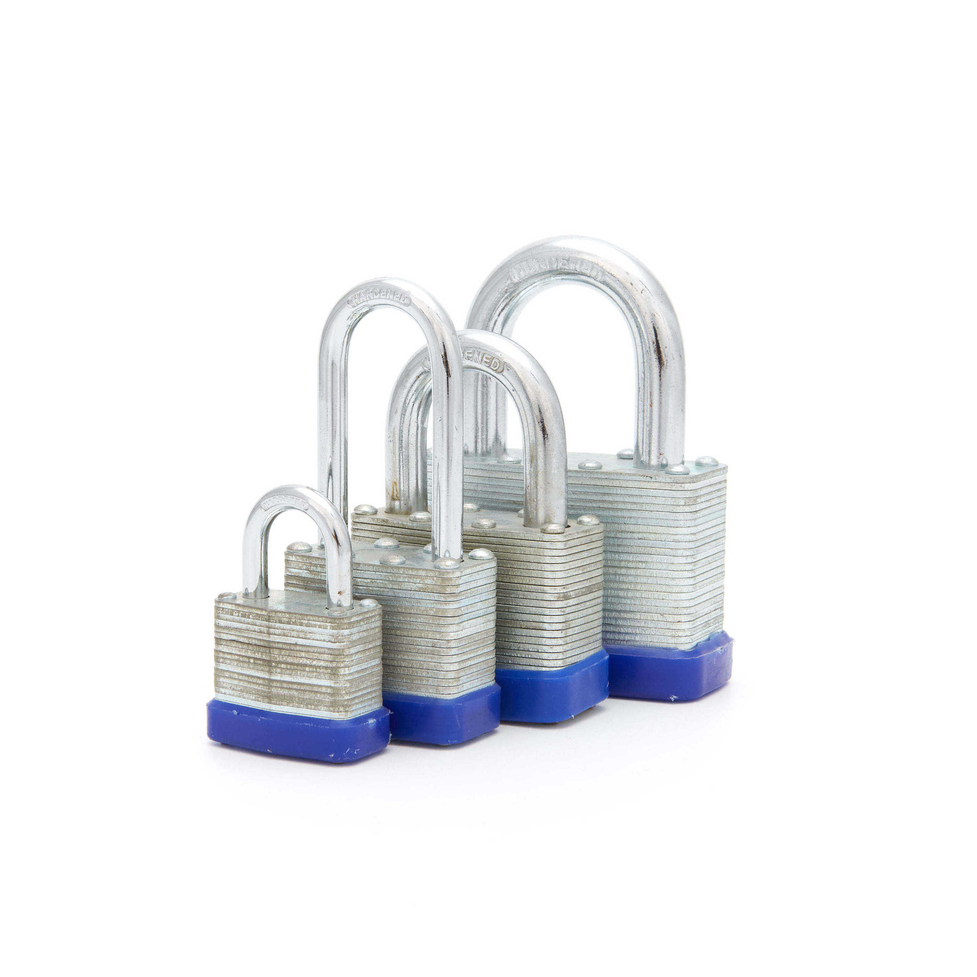 Samhoo Heavy Durty Cadeado Laminated Steel Safety Candado Lock Hardened Chrome Plated Long Shackle Laminated Padlock