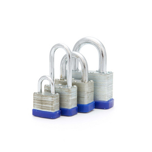 Samhoo Heavy Durty Cadeado Laminated Steel Safety Candado Lock Hardened Chrome Plated Long Shackle Laminated Padlock