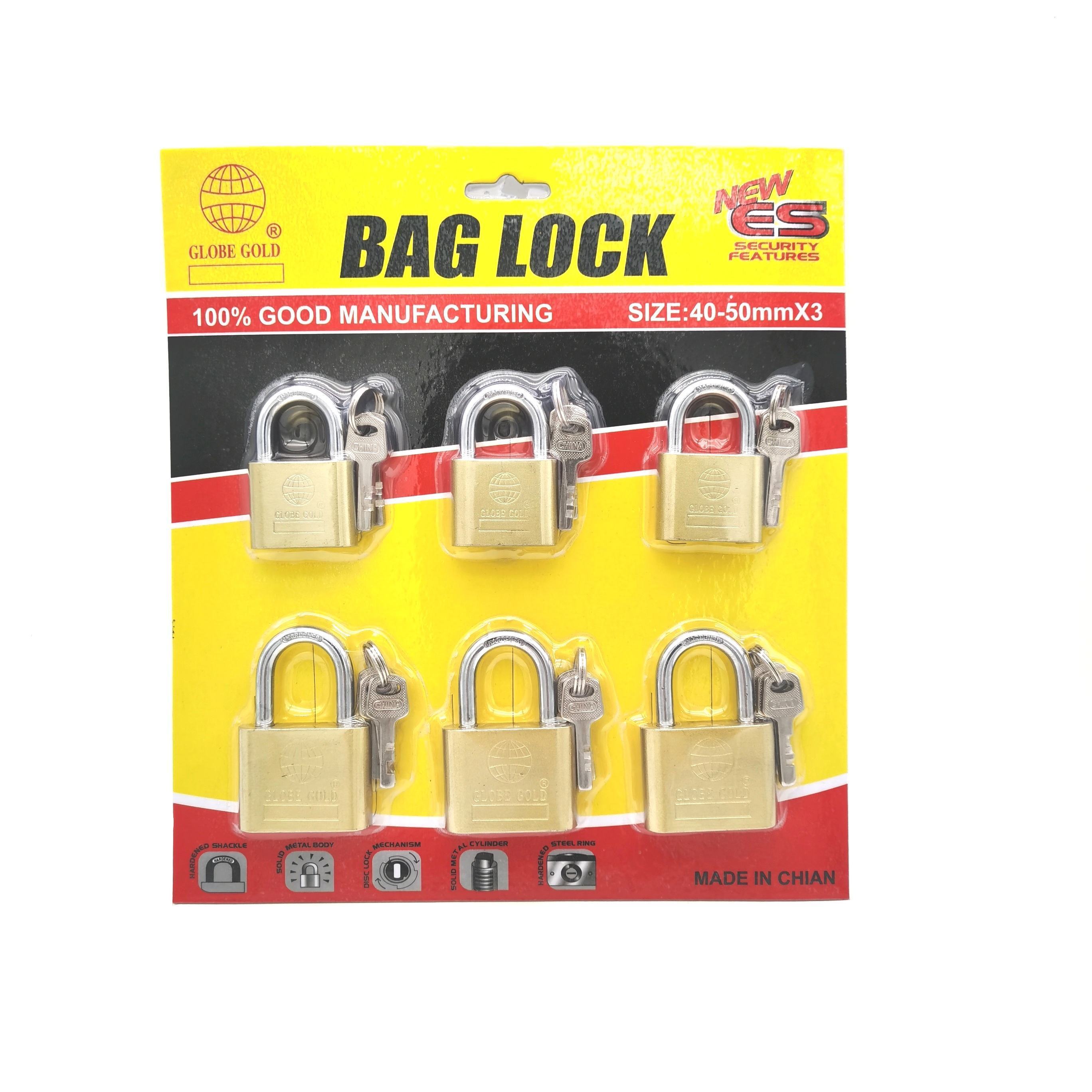 Samhoo Hot Products 30mm 40mm 50mm Cadeado Custom Anti-Rust Lock Durable Home Doors Candado Brass Padlock With Keys