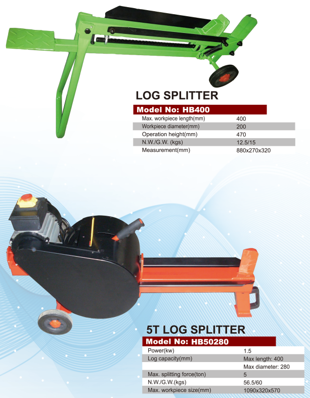 22 ton kinetic mechanical log splitter