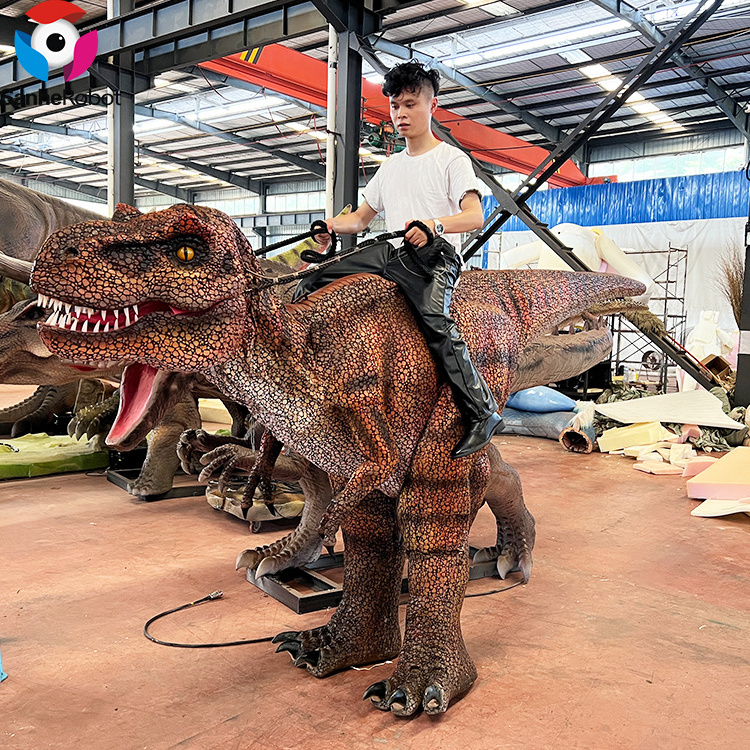 2024 Zigong custom electric walking realistic dinosaur costume sculpture for sale theme park dinosaur rides amusement park