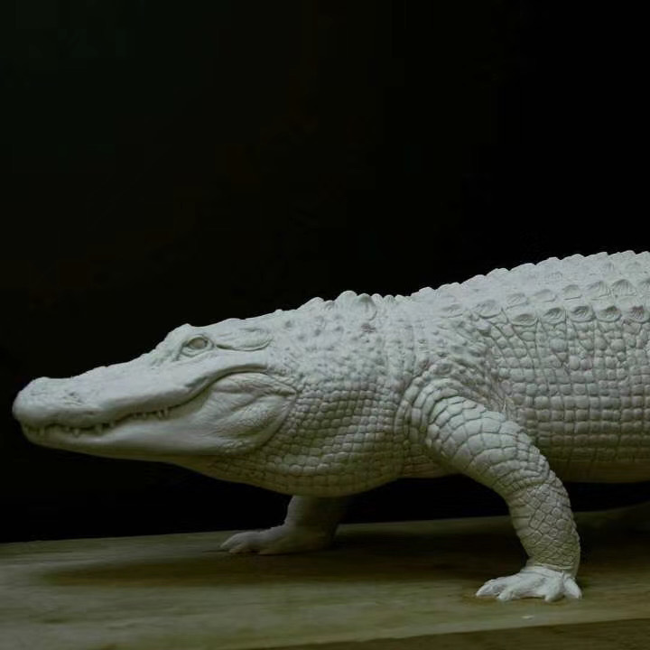 Animal Park Animal Statue Animatronic Life Size Sea Animal Crocodile Model Ornament for Sale