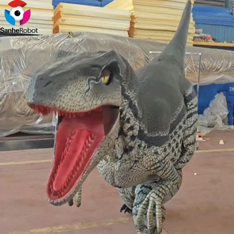 Jurassic world real animatronic realistic dinosaur costume for sale raptor dinosaur costume