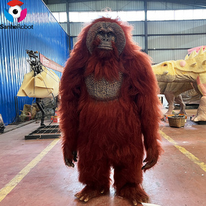 Red gorilla animal costume park theme park drama performance costumes