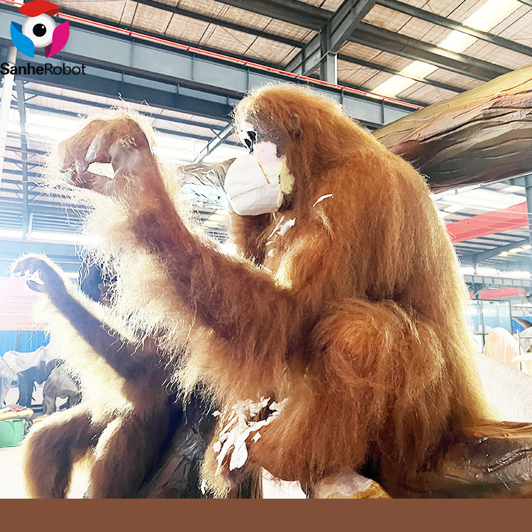 Customize a variety of highly simulated orangutan or monkey lifesize animal statues