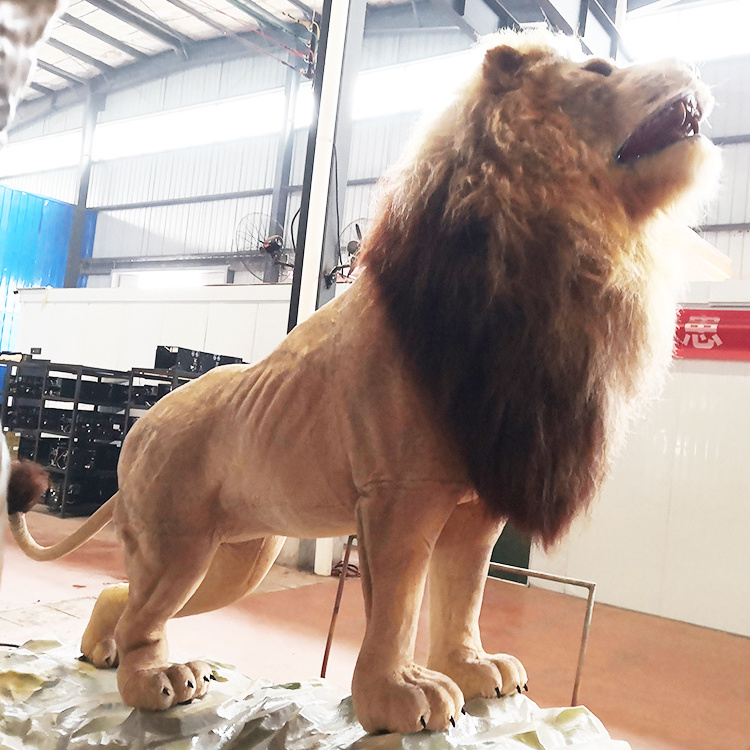 Animal park Simulation Animal animatronic Life size Lion for sale