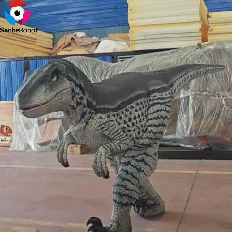 Jurassic world real animatronic realistic dinosaur costume for sale raptor dinosaur costume