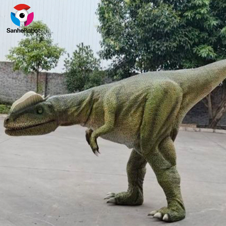 Joyful Adult Walking Life Size Realistic Animatronic Dinosaur Costume for Sale