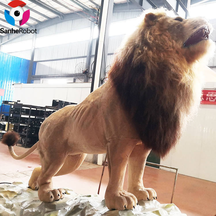 Animal park Simulation Animal animatronic Life size Lion for sale