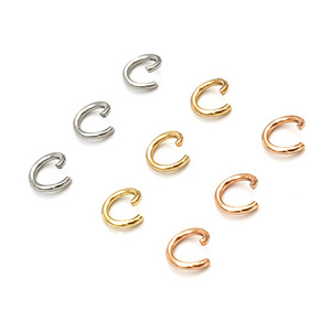 Minimalist Stainless Steel 0.6*4mm 0.8*5mm Open Plain Jump Rings DIY Jewelry Findings Accessory