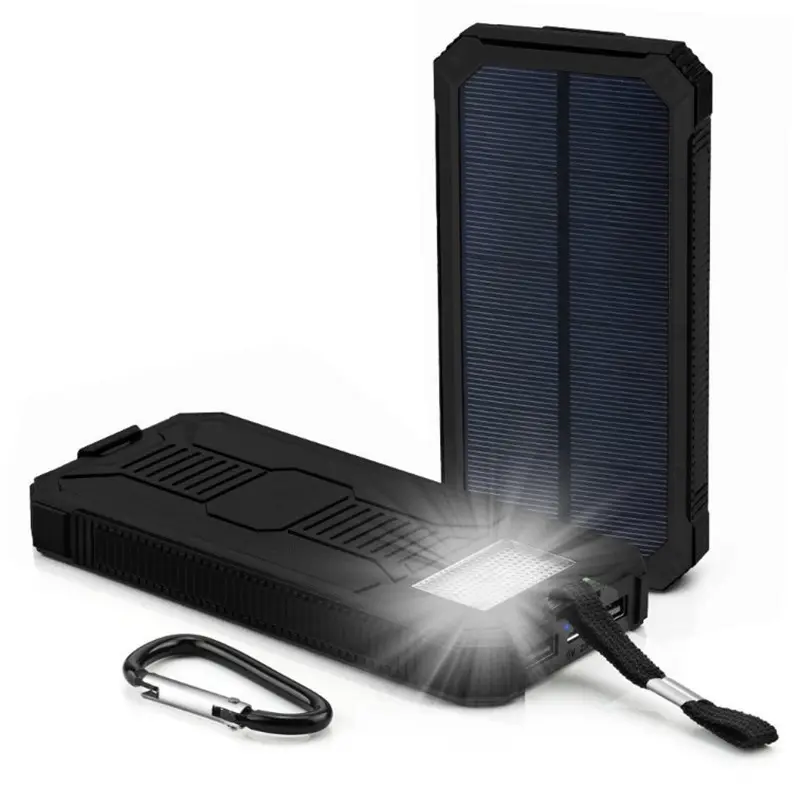 Cheap Camping 10000mAh power banks & power station Flashlight Torch Solar Power Bank