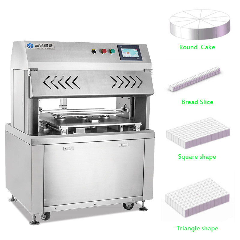 Ultrasonic automatic cutter cake slicer automatic machine small cake dessert making machine for bakery shop