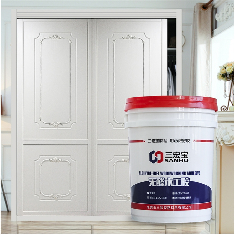 Cheap price waterproof fast bonding good heat resistance contact adhesive white glue craft vacuum membrane press wood glue