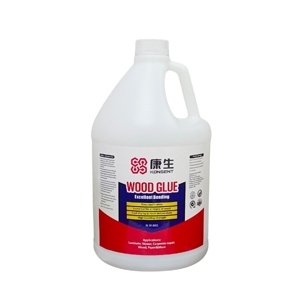 wholesale product 4KG Wood furniture carpenter glue PVA white wood adhesive D4 water resistant