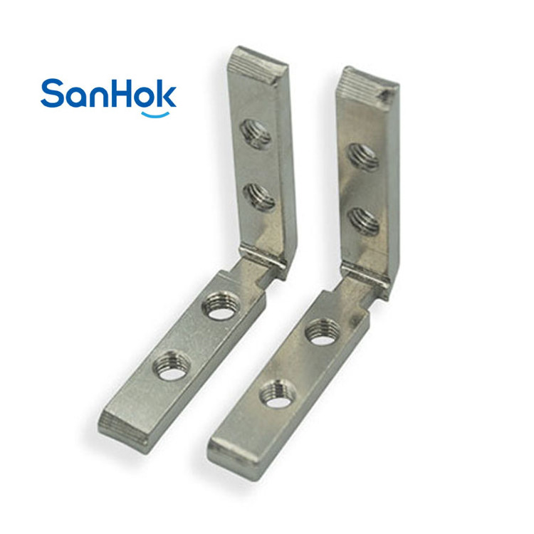 T Slot Aluminum Profile Iron Right Angle Joint Bracket For Corner Connecting