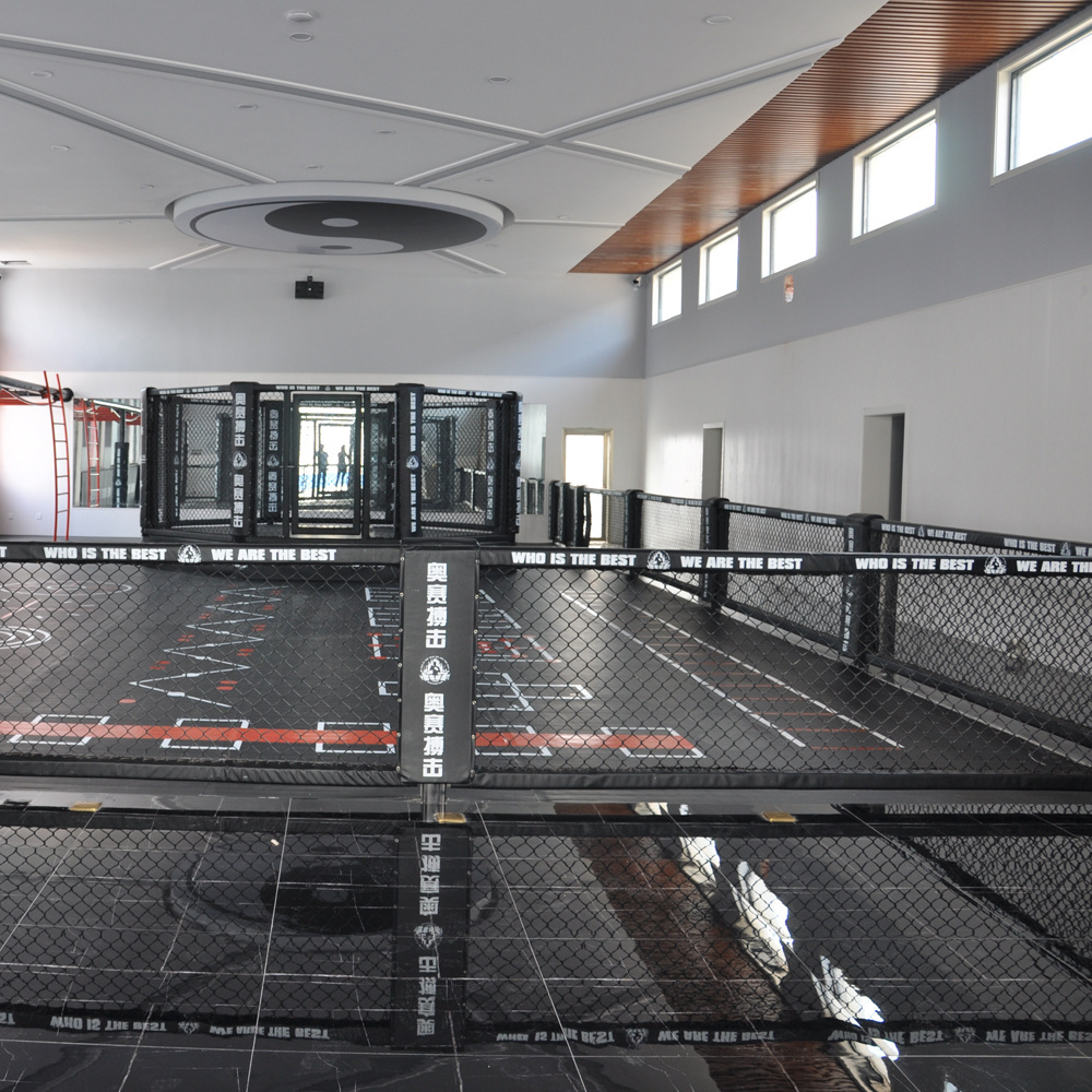 Professional  elevated 4m*4m-6m*6m ufc mma octagon cage for sale