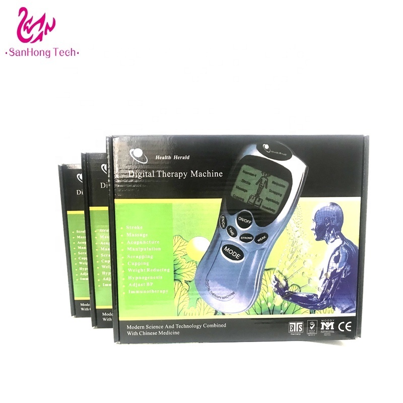 4 Pads Physiotherapy LCD Full Body Massager Tens Unit Acupuncture Electronic Digital Therapy Machine shoulder massager