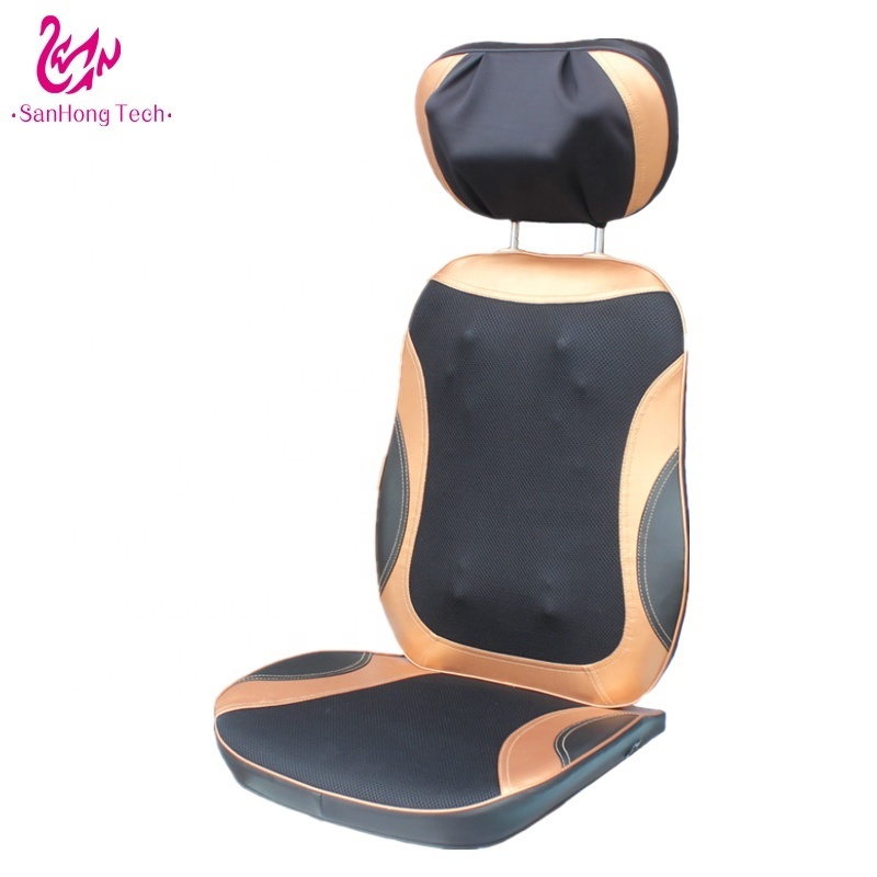 Electric relax chair infrared heat massage cushion 4D Shiatsu and Tapping Full Back Massager