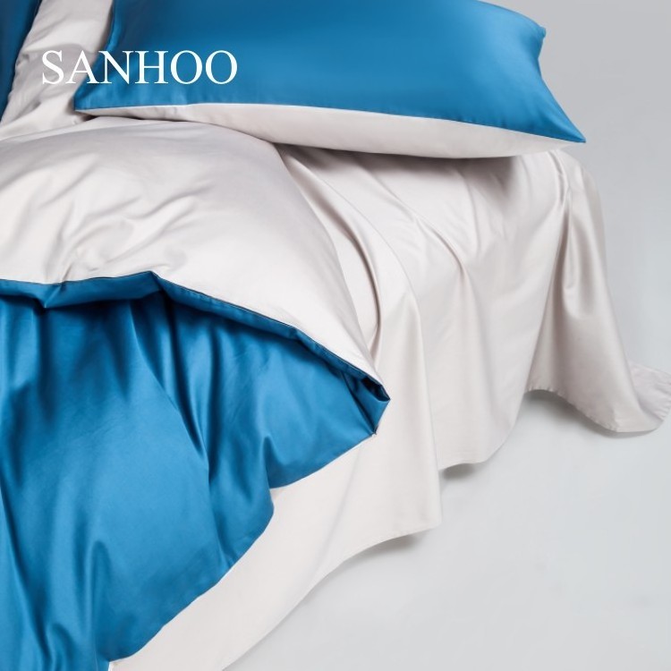 SANHOO China Factory Hotel Collection Bedding 300tc Sabanas De Algodon Cotton Bed Sheet for Hotel