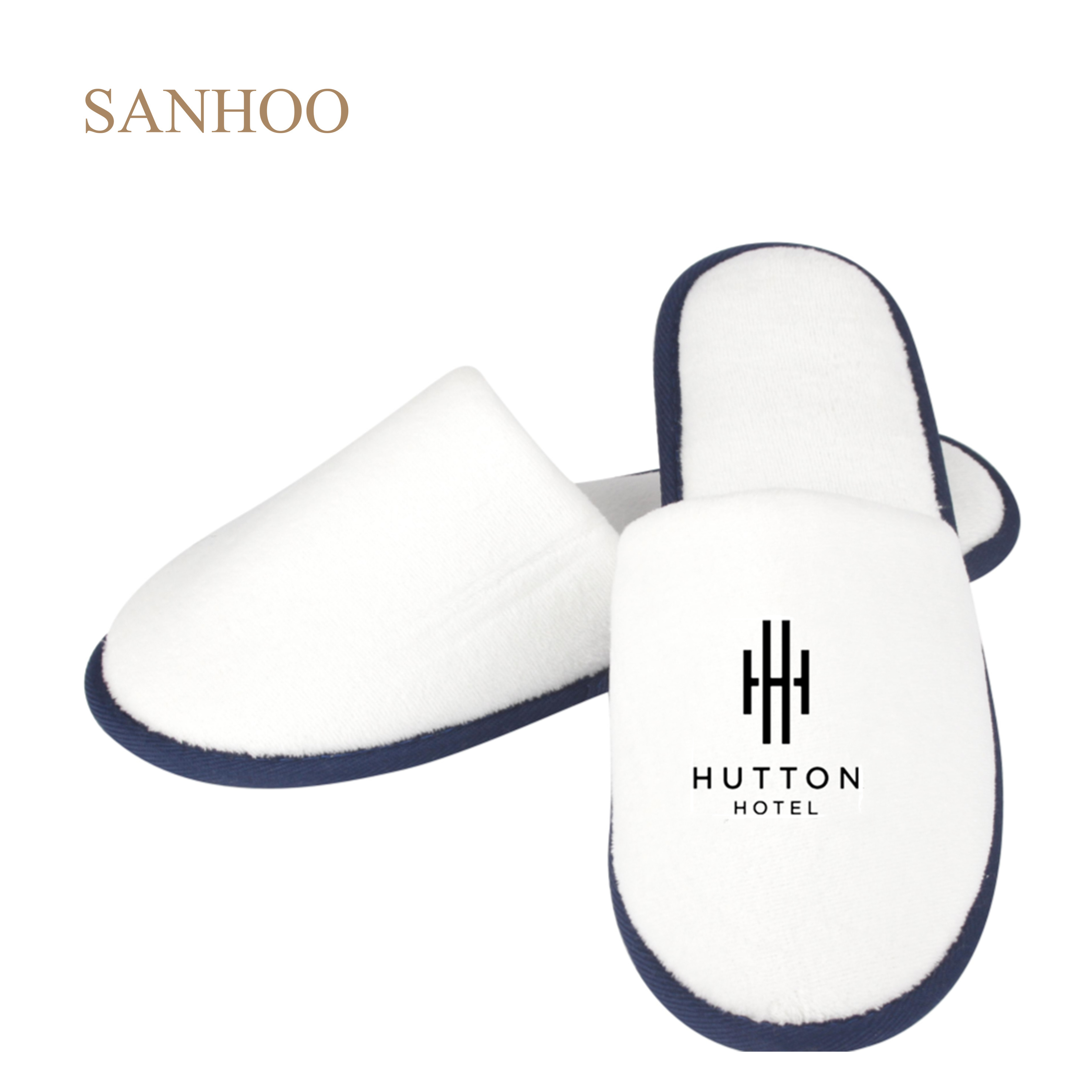 SANHOO Wholesale Price Comfy Open Toe Slippers White Reusable Slipper for Spa