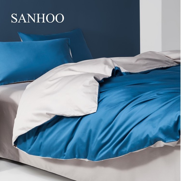 SANHOO China Factory Hotel Collection Bedding 300tc Sabanas De Algodon Cotton Bed Sheet for Hotel