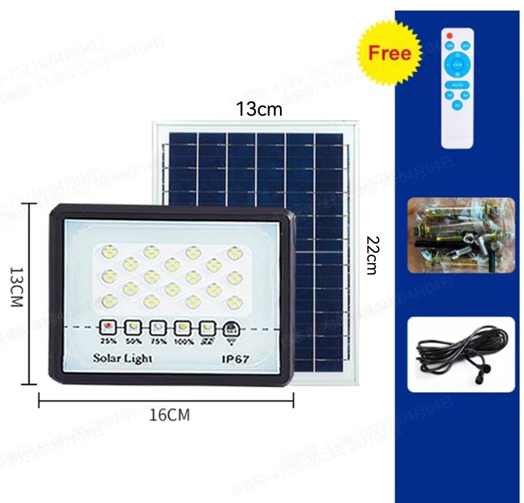 Various Wattages 60W 120W 200W 300W 400W Aluminium High Battery Capacity solar floodlights remote control solar spotlight