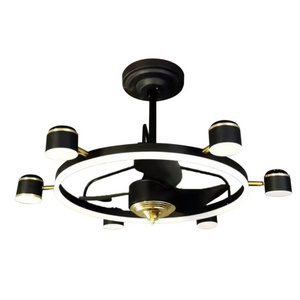 Creative Design 52 Inch Chandelier Living Room Fan Decorative Lighting Luxury Ceiling Fan With Light Remote Control