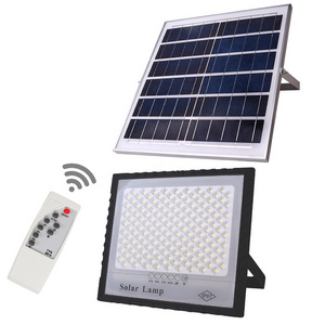 Various Wattages 60W 120W 200W 300W 400W Aluminium High Battery Capacity solar floodlights remote control solar spotlight