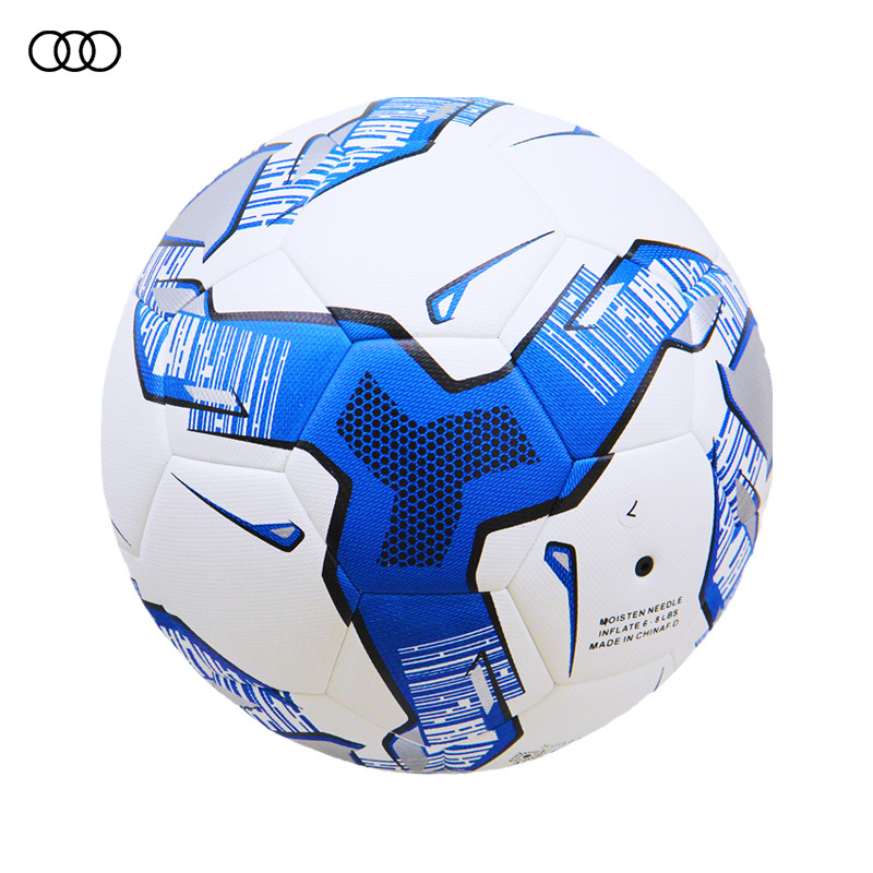 SanHuan red Custom logo PU leather buy soccer balls online promotional  footballs size 5 soccer balls