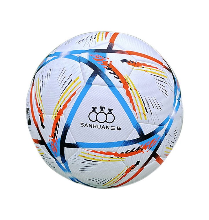 Wholesale 2022 Qatar Soccer Ball Football PVC/PU Soccer Ball Training Logo customization Official Size Football