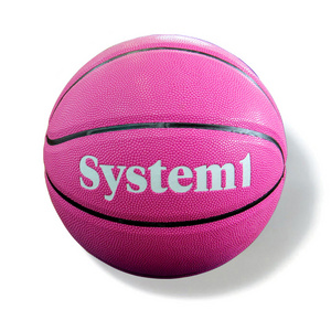 sanhuan Hot pink colour High Quality Basketball Official Size 7 PU Leather basketball ball