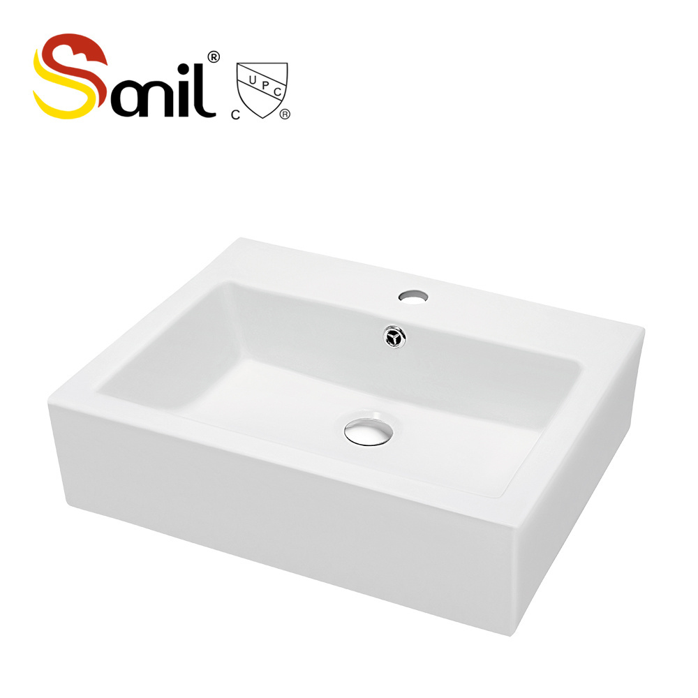 Cupc White Art Click Waste Cover Wholesale Hair Wash Basin Ceramic Shampoo Sinks Quality White Bathroom Wash Basin For Sale