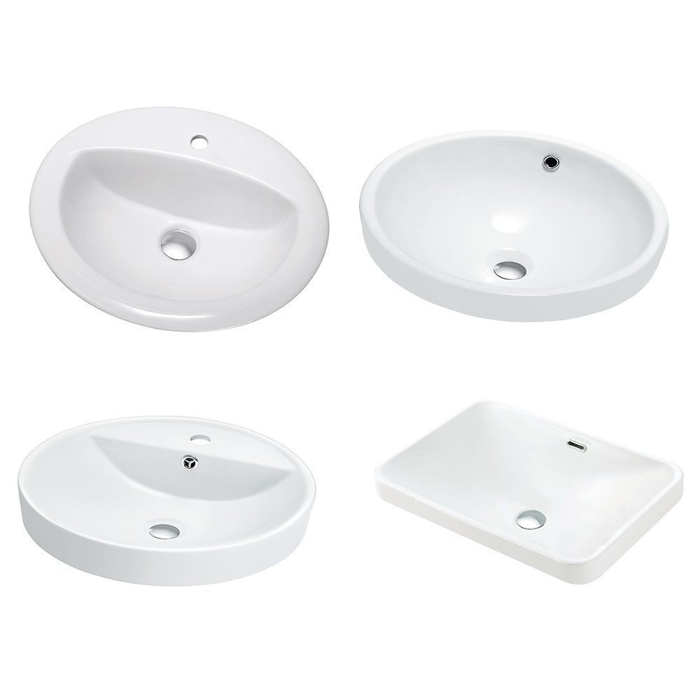 Cupc White Art Click Waste Cover Wholesale Hair Wash Basin Ceramic Shampoo Sinks Quality White Bathroom Wash Basin For Sale