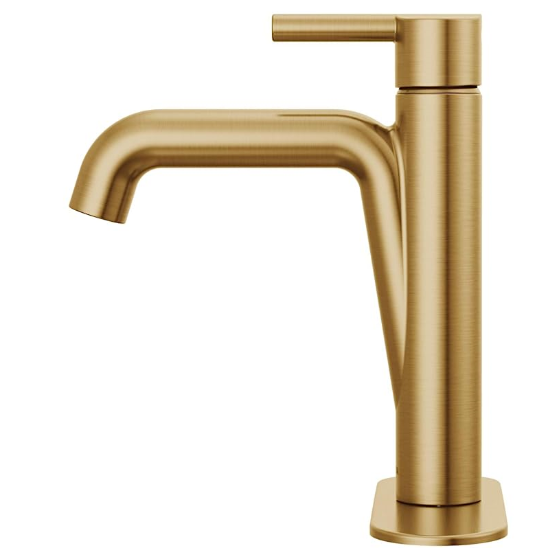 Brushed Gold Bathroom Faucet Champagne Bronze Single Hole Bathroom Faucet Single Handle Bathroom Faucet