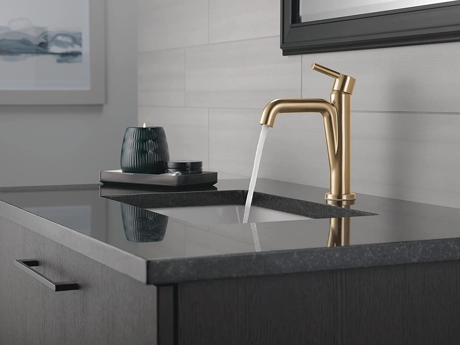 Brushed Gold Bathroom Faucet Champagne Bronze Single Hole Bathroom Faucet Single Handle Bathroom Faucet