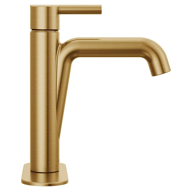 Brushed Gold Bathroom Faucet Champagne Bronze Single Hole Bathroom Faucet Single Handle Bathroom Faucet