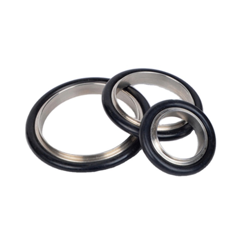 ISO-KF KF16 to KF50 Stainless Steel FKM Centering Ring Seal Assemblies Vacuum Fitting