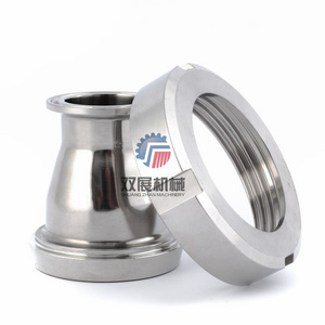 DIN 11851DN65 Weld Liner with Nut to 1.5inch Tri Clamp Reducing Adapter Hygienic stainless steel 304 tri clover sanitary union