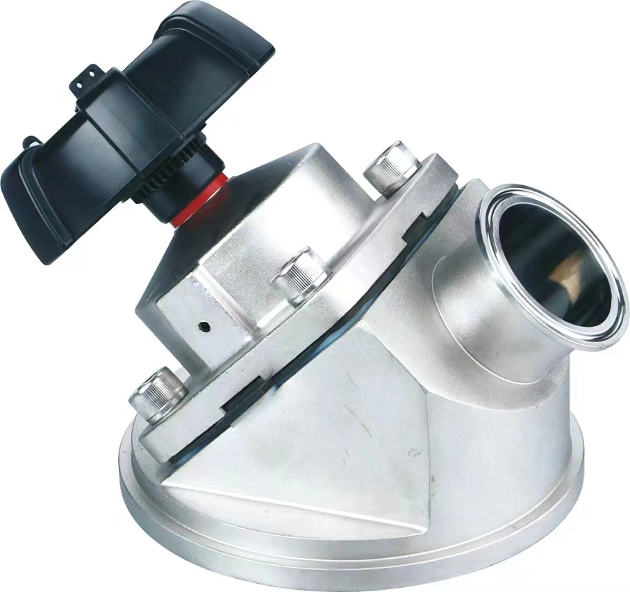 Stainless Steel Sanitary Clamped Manual Tank Bottom Drain Diaphragm Valve Double Headed Disinfection 316L