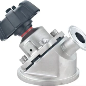 Stainless Steel Sanitary Clamped Manual Tank Bottom Drain Diaphragm Valve Double Headed Disinfection 316L