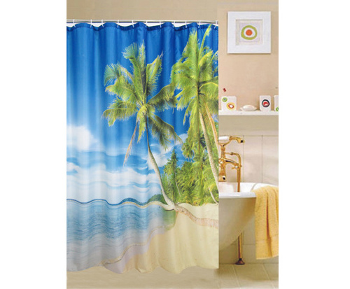 Hoom Curtain Textile Dressing Decorative Polyester European Luxury fabric polyester Shower Curtain