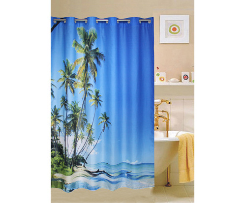 Hoom Curtain Textile Dressing Decorative Polyester European Luxury fabric polyester Shower Curtain