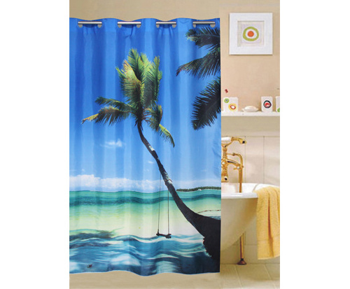 Hoom Curtain Textile Dressing Decorative Polyester European Luxury fabric polyester Shower Curtain