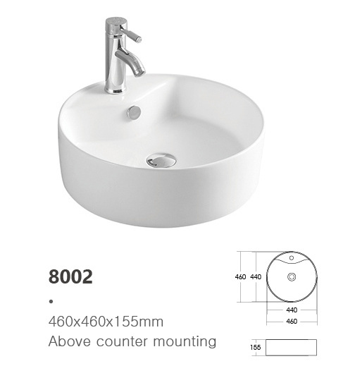 Chinese Factory Handmade Design Vanity Artistic Above Counter Sink Bathroom Lavatory Ceramic Basin