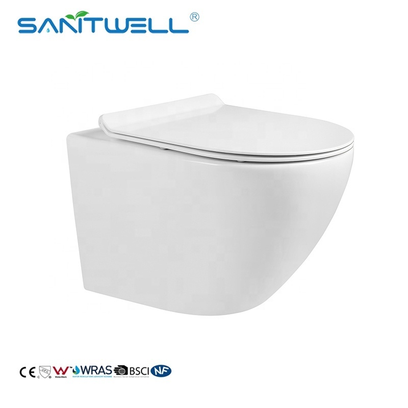 Unique Design China Suppliers Bathroom Toilet Ceramic Water Closet Wall Hung Toilet With In Wall Tank