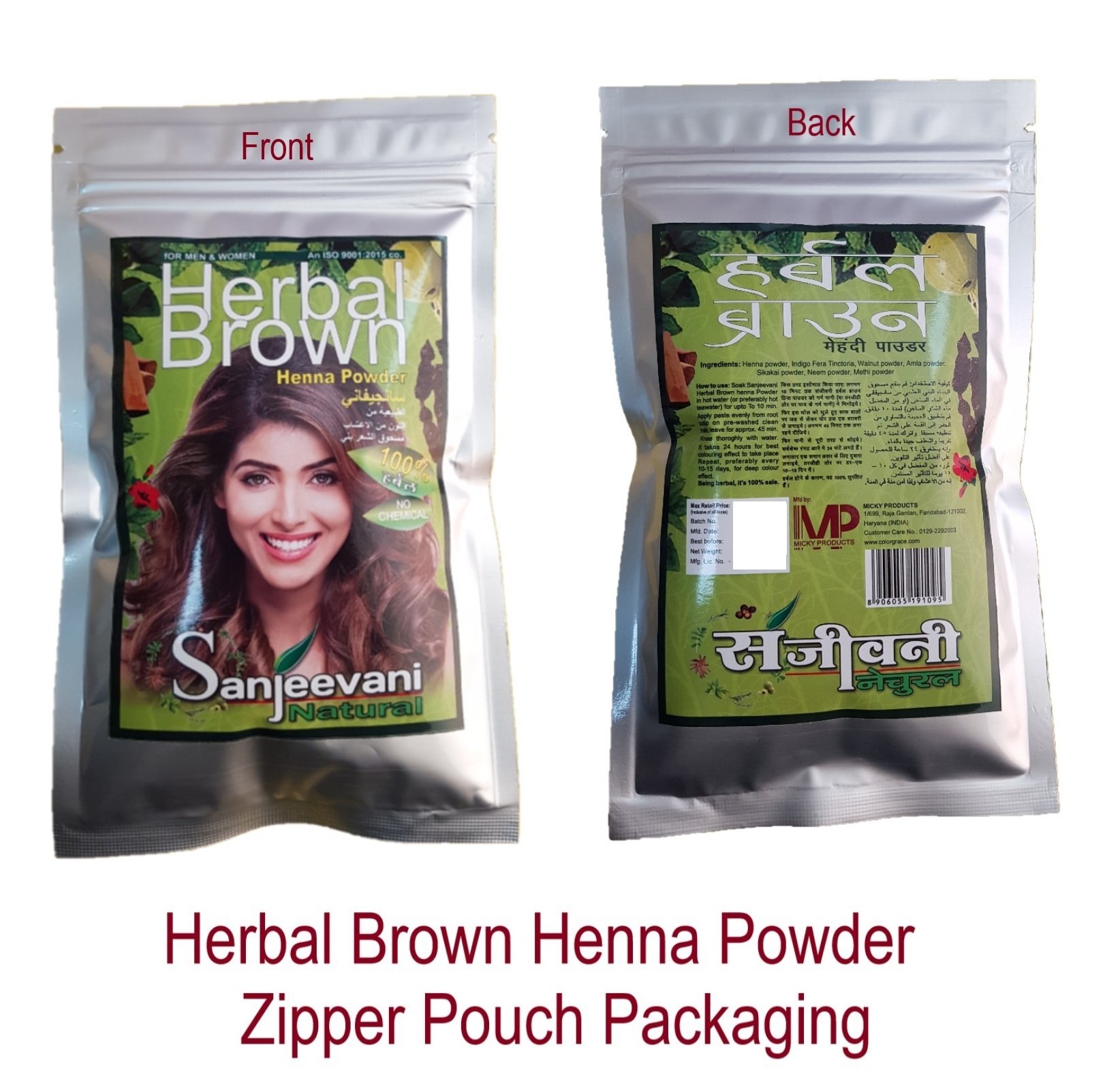 Superb Quality Organic Brown Henna Powder Hair Dye Color Black Custom Prints Pcs design Brown Henna Hair Dye