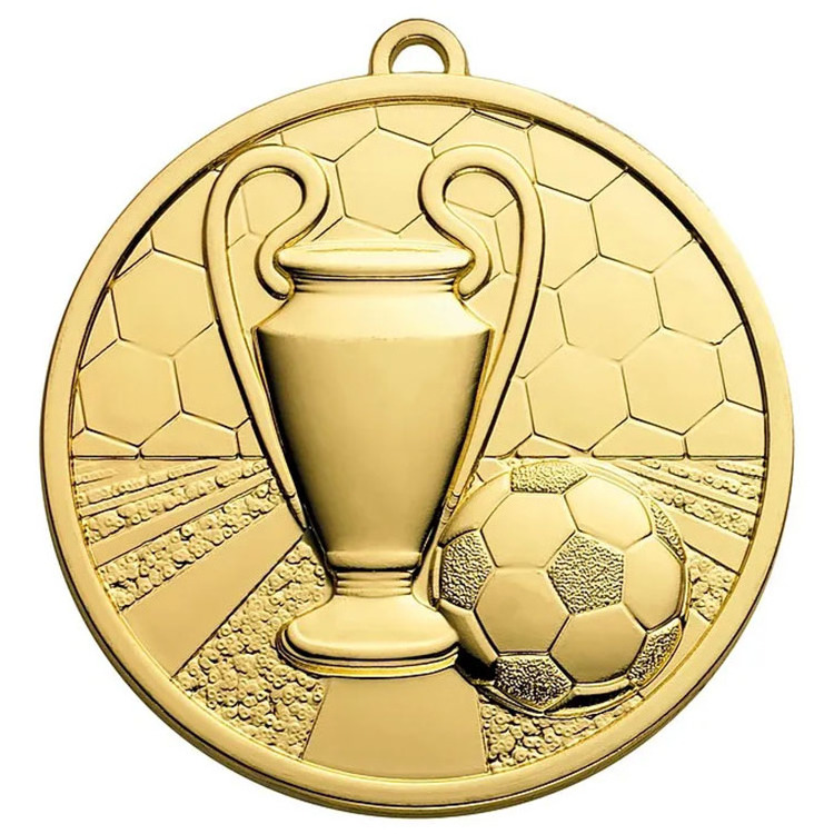 Factory Wholesale Soccer Trophies And Medals Sports Competition Activity Award Gold Silver Soccer Football Medals