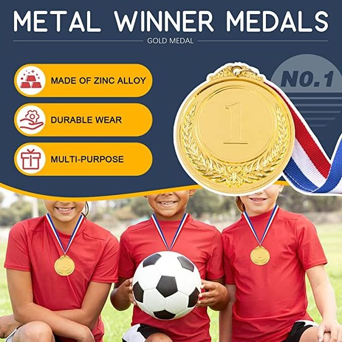 Medal Manufactures Cheap Price Gold Plated Custom Made 3d Blank Metal Sports Race Award School Medals