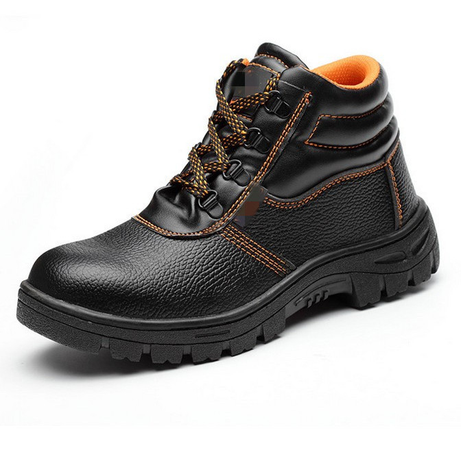 2023 Men Safety Leather Boots Shoes Steel Toe Shoes